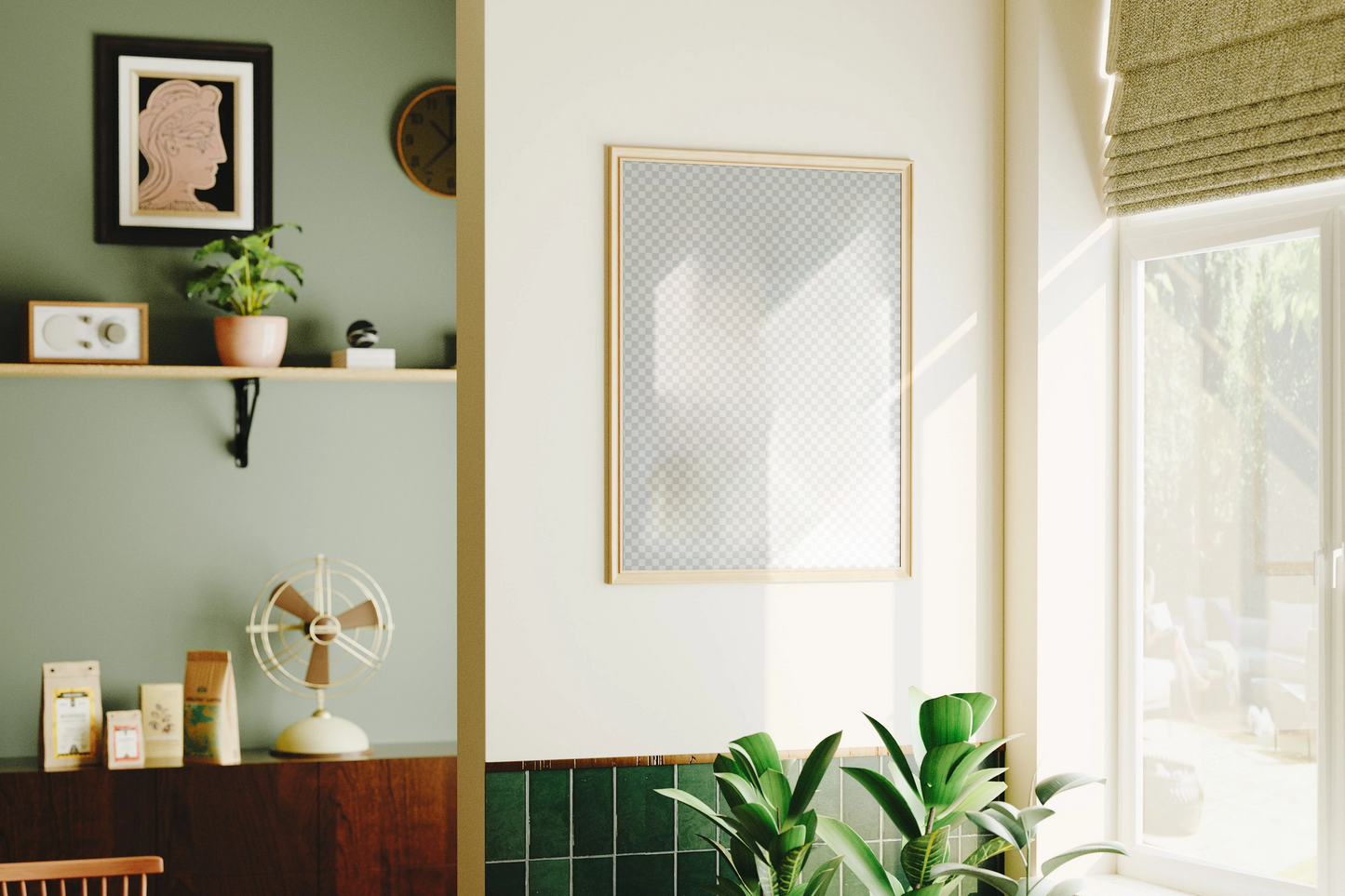 Wall Art Frame Mockups - Living Room