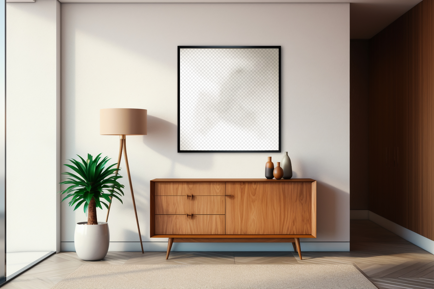 Wall Art Frame Mockups - Living Room