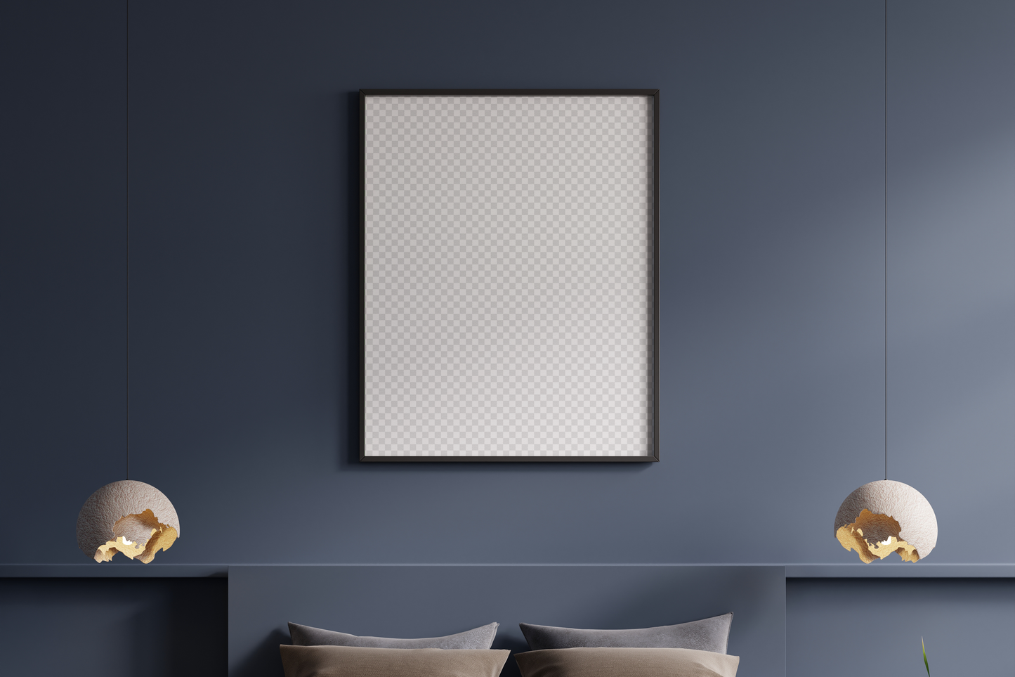 Wall Art Frame Mockups - Living Room