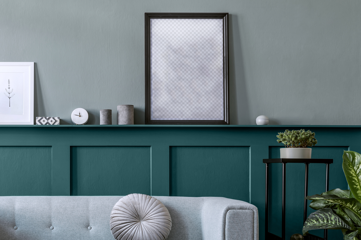 Wall Art Frame Mockups - Living Room