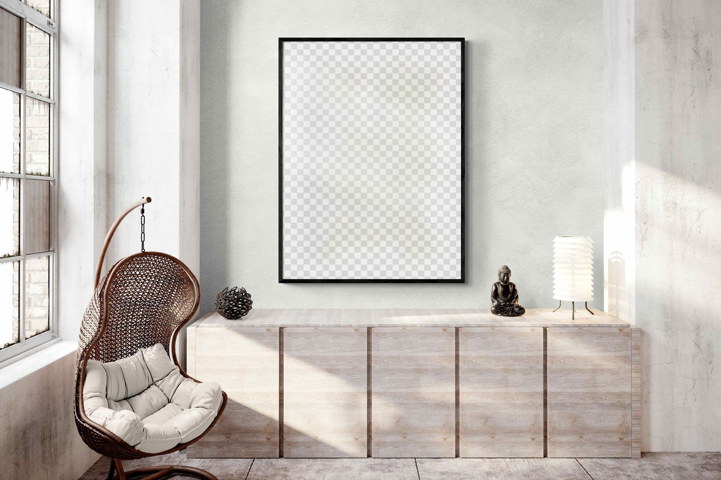 Wall Art Frame Mockups - Living Room