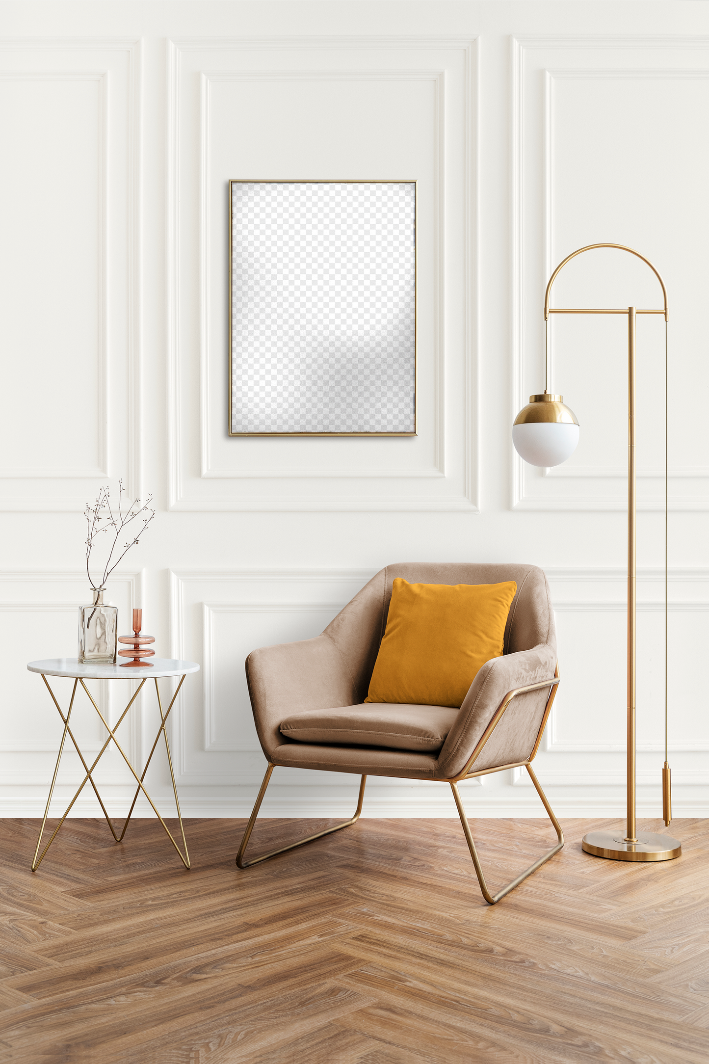 Wall Art Frame Mockups - Living Room