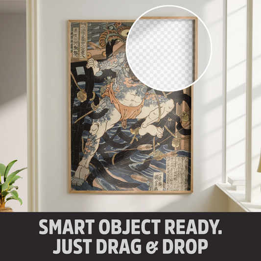 Wall Art Frame Mockups - Living Room